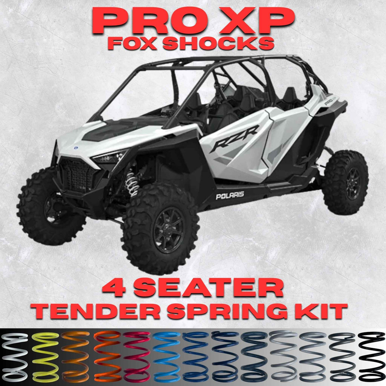Springhill 蓬莱4P 2.0 TC Polaris RZR Pro XP 4 Seater Tender Spring Kit (Fox Shocks) - Full