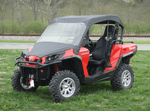 3 Star 2011-2020 Can-am Commander Vinyl Windshield - Top & Rear Windscreen - CAMCOM-WTR-BZR