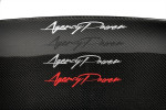 Agency Power 8" Script Logo Decal - AP-STICKER-BLK
