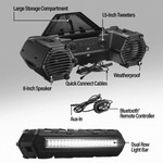 Boss Audio Systems 8" Bluetooth Sound System With LED Light Bar And Storage