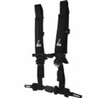 DragonFire Racing H Style 4-Point EZ-Adjust Harness (Black) (3" Buckle) - 522046