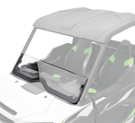 Genuine Kawasaki|2024+ Kawasaki Ridge KQR Half Windshield - Poly - 99994-1765