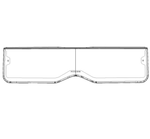 Genuine Kawasaki|2024+ Kawasaki Ridge KQR Half Windshield - Poly