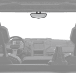 Genuine Polaris|2024 Polaris Ranger XD 1500 3|XD 1500 6|Convex Rearview Mirror - 2889096