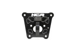 HCR billet 6061 aluminum radius rod plate with integrated D-ring for Polaris RZR Turbo S rear suspension support.