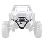 HMF U4 Winch Mount Front Bumper, Black Gloss, installed on a 2025 Polaris RZR Pro XP | Heavy-duty steel tubing