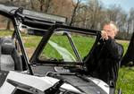 Super ATV|2015-2020 Polaris RZR 900|S 1000|Flip Down Glass Windshield