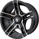 Pro Armor Flare UTV Wheel 15" x 7" - Matte Black | Accent Pro Armor Flare UTV Wheel 15" x 7" - Matte Black | Accent