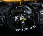 Don't Tread on Me Comp-R Suede Steering Wheel (D-Shaped)