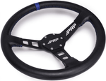 PRP Deep Dish Leather Steering Wheel - Blue|Red|Orange|Black