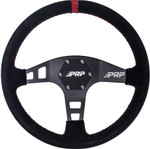 PRP Flat Suede Steering Wheel - Blue | Red | Orange | Black