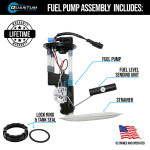 Quantum QFS Polaris Ranger / Ace OEM Replacement Fuel Pump Assembly W/ Lock Ring & Tank Seal