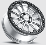 Raceline | A14 Alpha BeadLock Silver & Black Wheel - 17" Raceline | A14 Alpha BeadLock Silver & Black Wheel - 17"