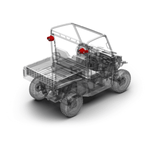 Rockford Fosgate 15-18 Polaris Ranger Add-On Rear Speaker Kit