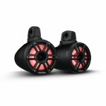 Rockford Fosgate M2 8" Color Optix 2-Way Wake Tower Speakers (Black)