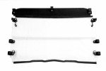 Seizmik Polaris Ranger Mid-Size Round Tube Windshield Versa-Fold (UV Resistant Poly) - 50-23079KIT