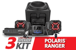SSV|Polaris Ranger XP1000 Lighted 3-Speaker Audio System w/ JVC SSV|Polaris Ranger XP1000 Lighted 3-Speaker Audio System w/ JVC