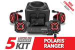 SSV|Polaris Ranger XP1000 Lighted 5-Speaker Audio System FOR RIDE COMMAND SSV|Polaris Ranger XP1000 Lighted 5-Speaker Audio System FOR RIDE COMMAND