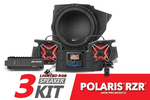 SSV | Polaris RZR Lighted 3-Speaker Plug-&-Play Kit with JVC - 230-RZ34-Q3V1