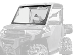 Super ATV|2020+ Polaris Ranger 1000|1000 Crew|MaxDrive Power Flip Glass Windshield - FGWS-P-RAN1K#AA