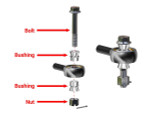 SuperATV 2009-14 Polaris Ranger 500 Heavy Duty Tie Rod Kit