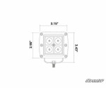 SuperATV 3" LED Cube Lights (Extruded)