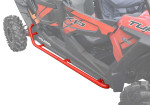 SuperATV Polaris RZR 4 900 Rock Sliding Nerf Bars (Red) SuperATV Polaris RZR 4 900 Rock Sliding Nerf Bars (Red)