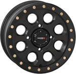 System 3 SB-7 Beadlock 15" UTV Wheel - Matte Black | Matte Titanium | Gloss Machined - 5-LUG-SB-7