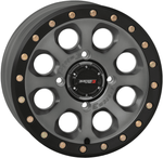 System 3 SB-7 Beadlock 15" UTV Wheel - Matte Black | Matte Titanium | Gloss Machined