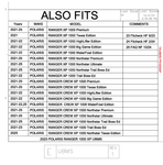 Trail Armor|2021+ Polaris Ranger XP 1000|XP 1000 Crew|Under Bed Mud Shield