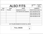 Trail Armor|2016+ Polaris Ranger 570 Economy|Full Size|Full Skid Plate W/ Sliders