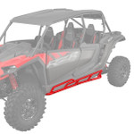 Polaris HD Kick-Out Rock Sliders for 2024 RZR XP 4 - Black|Red