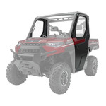Polaris Ranger 1000 Poly Front Door Set with Manual Windows|Black - POL-2889811