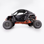 HMF Tree Kickers on Polaris RZR Pro R providing durable side and trail protection