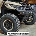 No Limit Can-Am Defender front and rear winch bumpers with LED lights, hidden winch plate, 12-gauge steel USA made