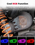 Kemimoto 2017-2021 Polaris Rzr / Ranger Outer Clutch Cover W/ Rgb Lights