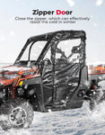 Kemimoto 2017-2023 Polaris Ranger Xp 1000 Soft Cab Enclosure Upper Doors