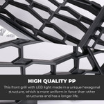 Kemimoto 2020-2023 Polaris Rzr Front Mesh Grill W/ Led Light Bar