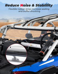 Kemimoto Can-am Maverick X3 / X3 Max Upgraded Sealing Rear Windshield
