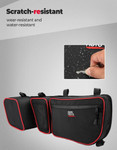 Kemimoto Can-am Maverick X3 Red Door Bags W/ Removable Knee Pads
