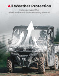 Kemimoto Cfmoto Uforce 1000 Airflow Sliding Vented Front Window