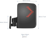 Kemimoto Golf Cart Side Mirrors W/ Led Turn Signal Light