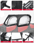 Kemimoto Honda Pioneer 1000-6 Soft Cab Enclosure 4 Side Upper Doors