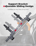 Kemimoto Ice Auger Holder For 1.65" - 2" Roll Bar