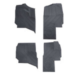 Kemimoto Polaris Ranger Xd 1500 Crew Anti-slip Tpe Floor Mats (4 Pcs.)