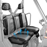 Kemimoto Polaris Ranger Xp 1000 / Crew Leather Seat Covers W/ Pocket Soft Cushion