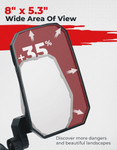 Kemimoto Polaris Rzr / Can-am Maverick X3 / Honda / Kawasaki / Cfmoto Aluminum Side Mirrors