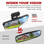 Kemimoto Polaris Rzr Pro Xp / 4 / Turbo R / 4 / Xp 1000 Center Rear View Mirror