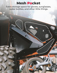 Kemimoto Polaris Rzr Pro Xp / Pro R / Turbo R / 4 Front Door Bags W/ Knee Pads