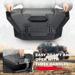 Kemimoto Polaris Rzr Rear Cargo Box W/ Two Lockable Latches (36l)
